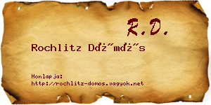 Rochlitz Dömös névjegykártya